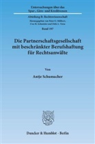 Antje Schumacher - Die Partnerschaftsgesellschaft mit beschränkter Berufshaftung für Rechtsanwälte