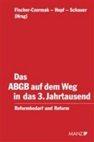Constanze Fischer-Czermak, Gerhard Hopf, Martin Schauer - Das ABGB auf dem Weg in das 3.Jahrtausend