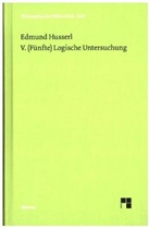 Edmund Husserl, Elisabet Ströker, Elisabeth Ströker - V. (Fünfte) Logische Untersuchung