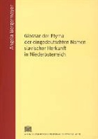 Angela Bergermayer - Glossar der Etyma der eingedeutschten Namen slavischer Herkunft in Niederösterreich