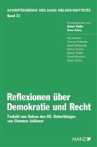 Robert Walter, Klaus Zeleny - Reflexionen über Demokratie und Recht