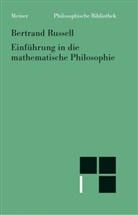 Betrand Russel, Bertrand Russell, Lenhard, Lenhard, Johannes Lenhard, Michae Otte... - Einführung in die mathematische Philosophie