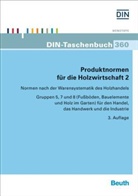 Deutsches Institut für Normung e. V. (DIN), DIN e.V., DIN e.V. (Deutsches Institut für Normung), DI e V - Produktnormen für die Holzwirtschaft - 2: Normen nach der Warensystematik des Holzhandels Gruppen 5, 7 und 8 (Fußböden, Bauelemente und Holz im Garten) für den Handel, das Handwerk und die Industrie