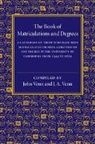 J. A. Venn, John Venn - Book of Matriculations and Degrees