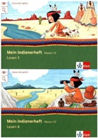 Mein Indianerheft: Mein Anoki-Übungsheft - Lesen 5+6 (E+F), Klasse 1/2, 2 Hefte