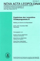 Gunter S. Fischer, Benno Parthier, Roland Riedel - Ergebnisse des Leopoldina-Förderprogramms III