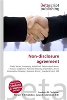 Susan F Marseken, Susan F. Marseken, Lambert M. Surhone, Miria T Timpledon, Miriam T. Timpledon - Non-disclosure agreement