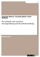 Dorit Welberg, Christop Werner, Christoph Werner, Veronik Winter, Veronika Winter - Der schmale Grat zwischen Steuergestaltung und Steuerhinterziehung