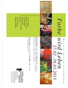 Klemens Wuttke Atelier Eins, Kerstin Winter Atelier Kalai, Kerstin Winter - Farbe Wird Leben