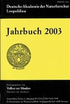 Deutsche Akademie Der Naturforscher Leopoldina, Volker ter Meulen, Volker Ter Meulen - Deutsche Akademie der Naturforscher Leopoldina, Jahrbuch 2003
