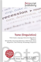 Susan F Marseken, Susan F. Marseken, Lambert M. Surhone, Miria T Timpledon, Miriam T. Timpledon - Tone (linguistics)