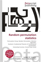 Susan F Marseken, Susan F. Marseken, Lambert M. Surhone, Miria T Timpledon, Miriam T. Timpledon - Random permutation statistics