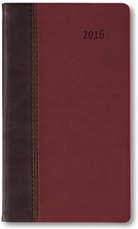 Taschenkalender Premium Magma (braun / rot) 2016