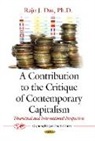 Raju J Das, Raju J. Das - Contribution to the Critique of Contemporary Capitalism