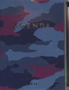 MARK'S Taschenkalender A5 vertikal, CAMOUFLAGE, Blue 2015/2016