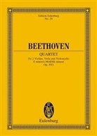 Ludwig van Beethoven, Wilhelm Altmann - Streichquartett e-Moll op.59/2, Partitur