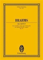 Johannes Brahms, Wilhelm Altmann - Streichquartett B-Dur op.67, Partitur