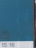 MARK'S Taschenkalender A5 vertikal, COLORS, Turquoise 2015/2016