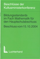 Bildungsstandards im Fach Mathematik für den Hauptschulabschluss (Jahrgangsstufe 9)