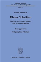 Peter Häberle, Wolfgan Graf Vitzthum, Wolfgang Graf Vitzthum, Wolfgang Graf Vitzthum - Kleine Schriften.