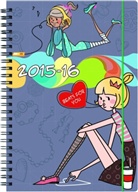 Schülerkalender PriPlak Wire-O, Girls 2015/2016