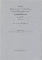Katalog der lateinischen Handschriften der Staatlichen Bibliothek (Schlossbibliothek) Ansbach