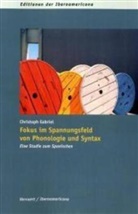 Christoph Gabriel - Fokus im Spannungsfeld von Phonologie und Syntax
