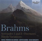 Johannes Brahms, Various - Serenades 1&2 / Overtures / Haydn Variations, 2 Audio-CDs (Livre audio)