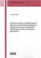 Farhad Salehi - Untersuchungen zu Stofftransportphänomenen bei der Nanofiltration organischer Spurenschadstoffe am Beispiel endokrin wirksamer Substanzen