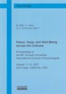 A L Comunian, C Hiew, R Roth - Peace, Hope, and Well-Being across the Cultures