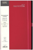 Ivory Taschenkalender (medium) Pink 2016
