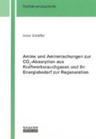 Anke Schäffer - Amine und Aminmischungen zur CO2-Absorption aus Kraftwerksrauchgasen und ihr Energiebedarf zur Regeneration