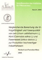 Herbert von Francken-Welz - Vergleichende Bewertung der Ertragsfähigkeit und Faserqualität von Lein (Linum usitatissimum L.), Hanf (Cannabis sativa L.) und Fasernessel (Urtica dioica L.) zur Produktion hochwertiger Industriefasern