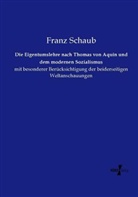 Franz Schaub - Die Eigentumslehre nach Thomas von Aquin und dem modernen Sozialismus