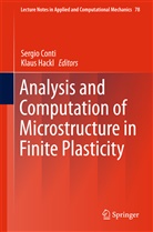 Sergi Conti, Sergio Conti, Hackl, Hackl, Klaus Hackl - Analysis and Computation of Microstructure in Finite Plasticity