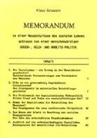 Klaus Gutowski - Memorandum