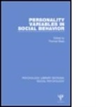 Thomas Blass, Thomas (University of Maryland Baltimore Co Blass, Thomas Blass, Blass Thomas - Personality Variables in Social Behavior