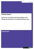 Stefanie Dupont - Kontexte und Erkenntnisgrundlagen der Pflege: Betriebliche Gesundheitsförderung