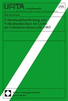 Dirk Brockmann - Volksmusikbearbeitung und Volksmusikschutz im Lichte der Urheberrechtsnovelle 1985