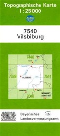 Topographische Karte Bayern Vilsbiburg