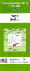 Topographische Karte Bayern Erding