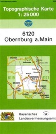 Topographische Karte Bayern Obernburg a. Main