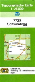 Topographische Karte Bayern Schwindegg