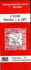 Topographische Karte Bayern Weiden i. d. OPf.