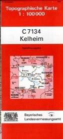 Topographische Karte Bayern Kelheim