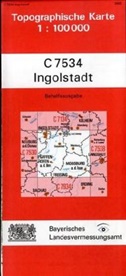 Topographische Karte Bayern Ingolstadt