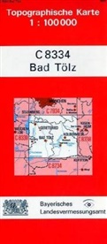 Topographische Karte Bayern Bad Tölz