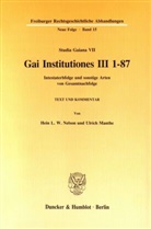 Ulrich Manthe, Hein L Nelson, Hein L W Nelson, Hein L. W. Nelson - Gai Institutiones III 1 - 87.