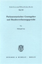 Christoph Gusy - Parlamentarischer Gesetzgeber und Bundesverfassungsgericht.