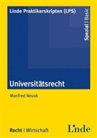 Manfred Novak, Werne Hauser, Werner Hauser - Universitätsrecht